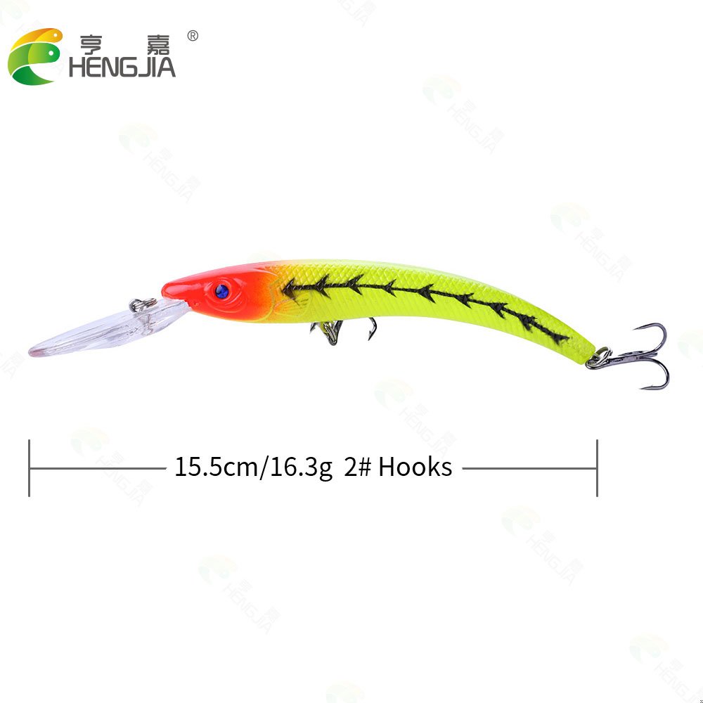 Hard Plastic Fishing Lure 15.5cm 16.3g Minnow Fishing Bait Wobblers