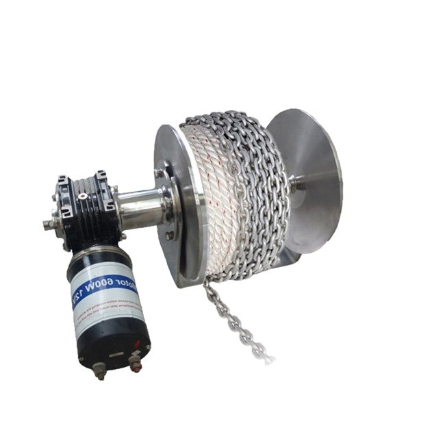 Hot Sale Stainless Steel Sailboat 12V 24V Electric Winch Remote Drum Anchor Windlass