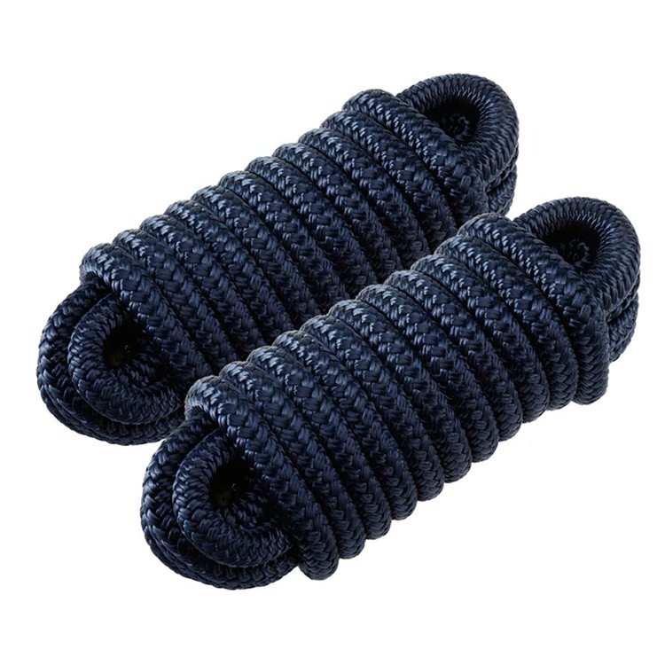 Factory Customized 1/2 Inch Double Braided Nylon Dock Line for Boat Marine Use