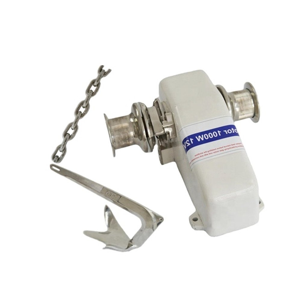 Anshun Marine Windlass Horizontal Winch with Solenoid Handle and Foot Switch for Yacht