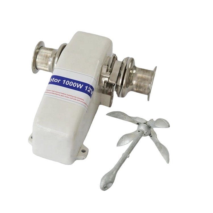 Anshun Marine Windlass Horizontal Winch with Solenoid Handle and Foot Switch for Yacht