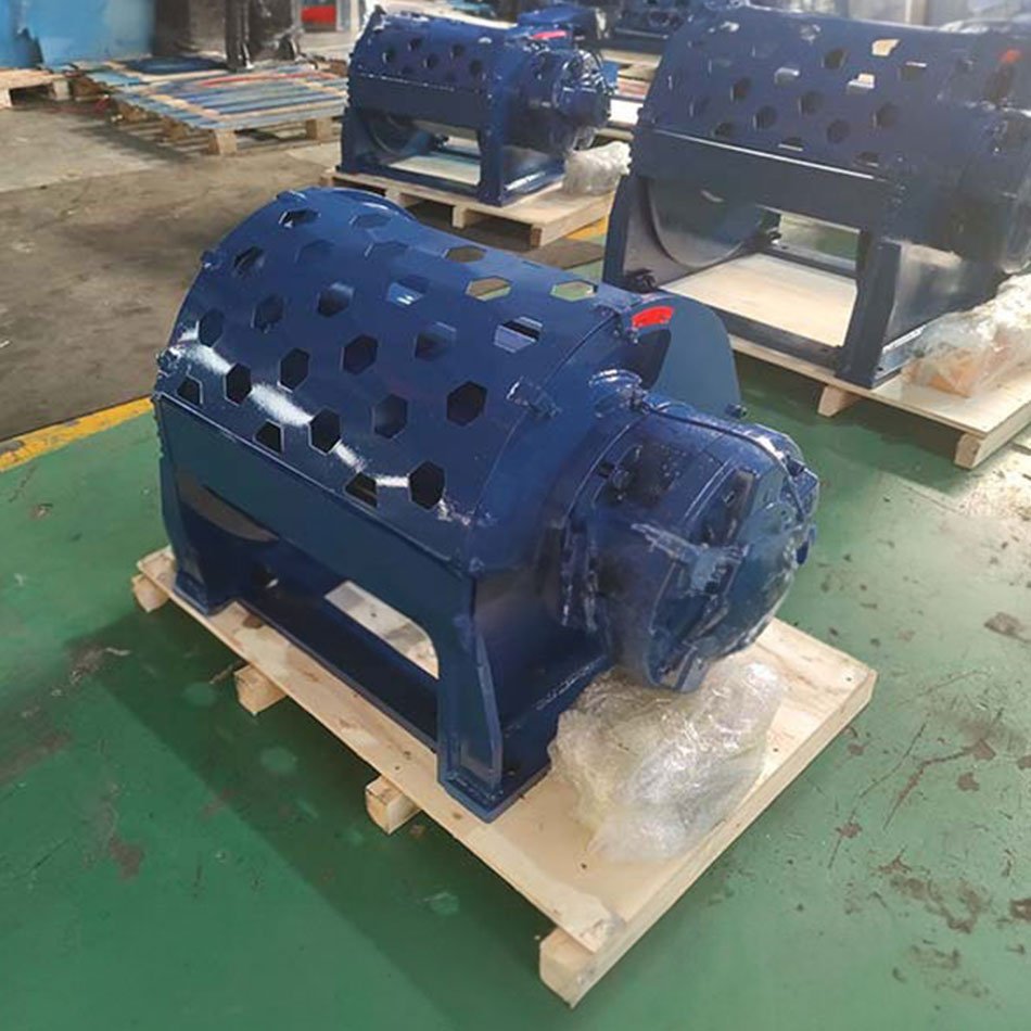 Offshore Applications Marine Anchor Hydraulic Winch With Hydraulic Powerpack