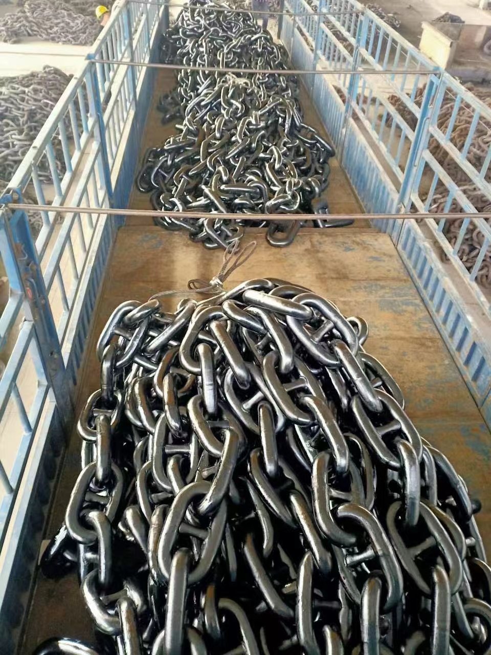 Din 766 Anchor Chain 3/4 22mm 50mm U2 Stud Link Price Alloy Steel Ship Marine Anchor Chain for Sale