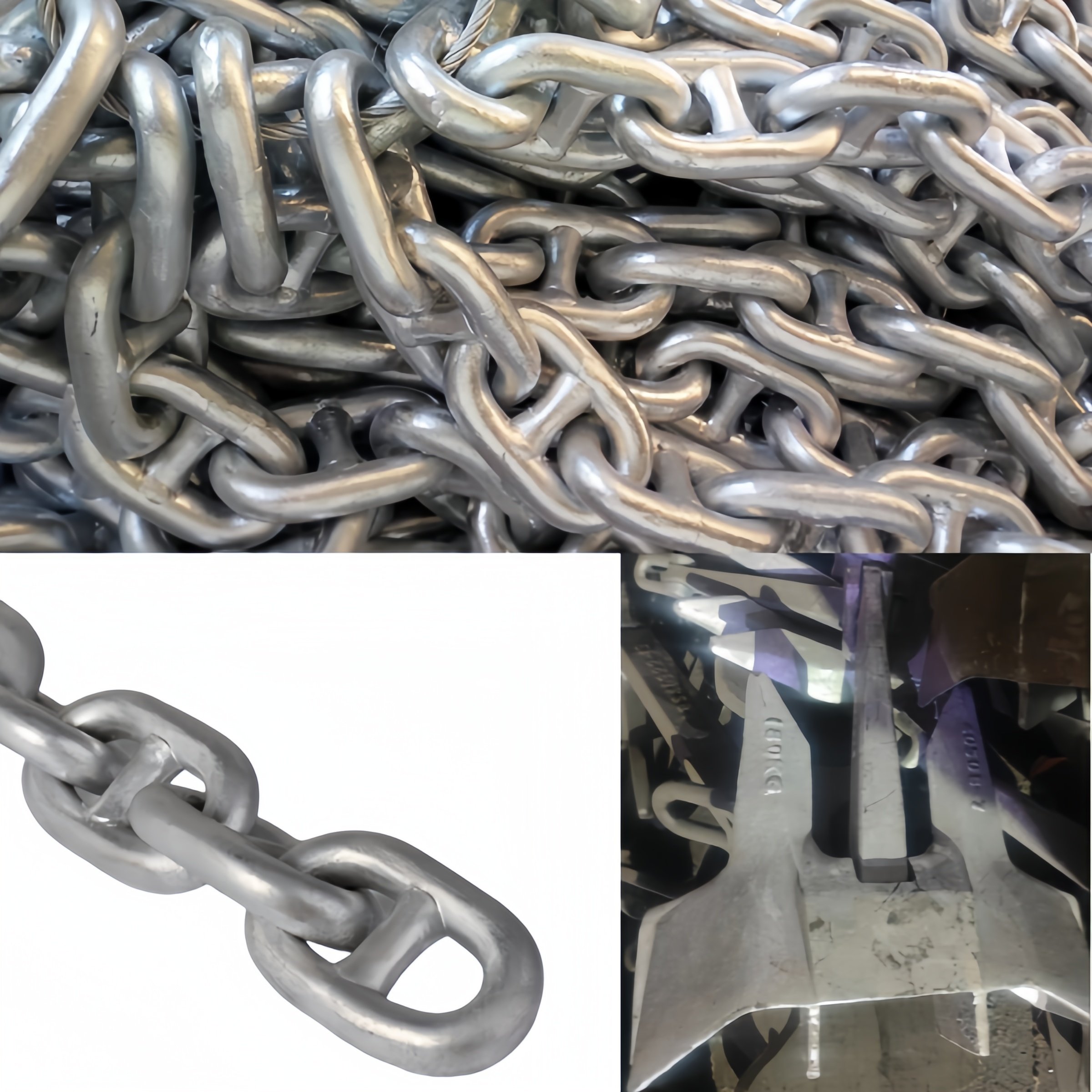 Marine Anchor Chains U1 U2 U3 10mm 22mm 50mm Stud Link Ship Anchor Chain for Ship