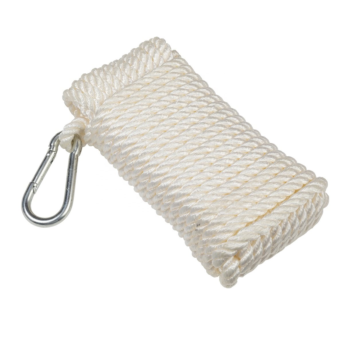 RIOOP ROPE Factory Price 3 Strands Twisted Nylon Polyester Anchor Cord Dock Line Marine Rope for Boat Mooring Yachting