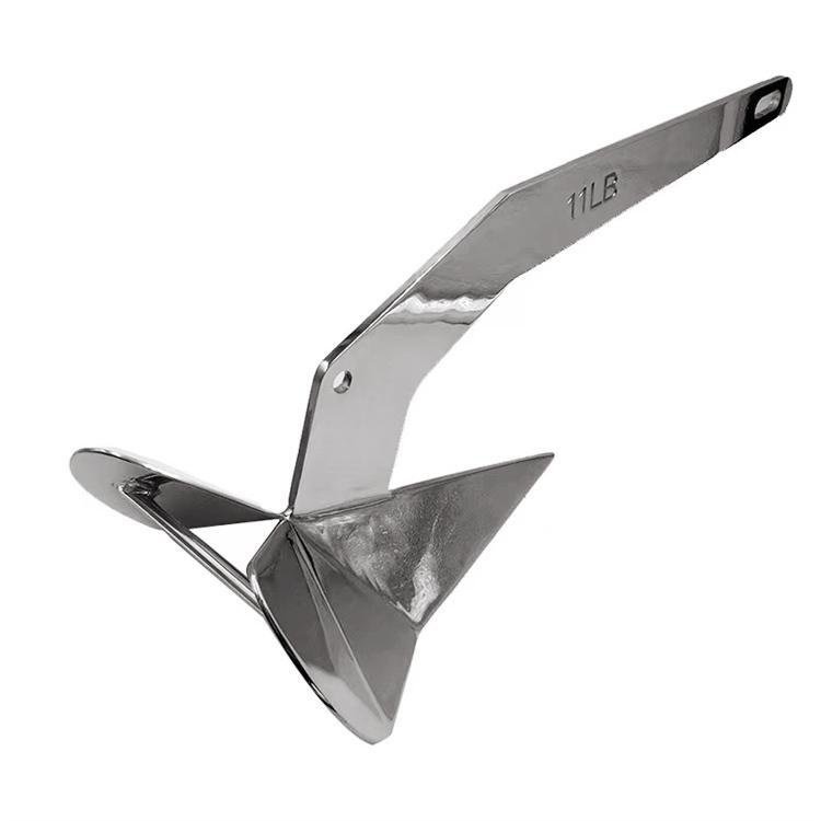 2024 High Quality 316 Stainless Steel Marine Delta Anchors High Mirror Polished for Boat Yacht
