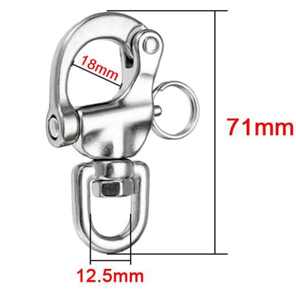 Swivel Snap Hook Shackle Quick Release Boat Anchor Chain Eye Shackles for Marine Architectural