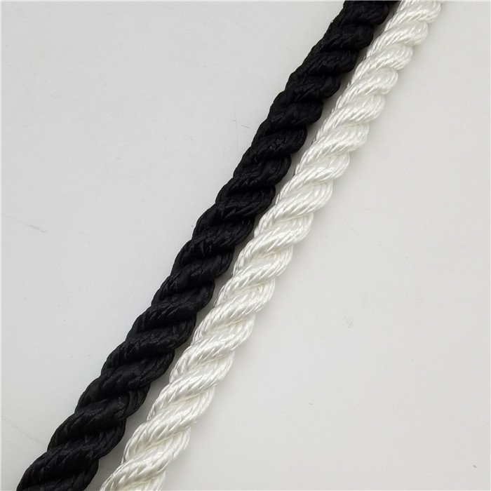 White 7mm 8mm 12mm 10mm 26mm Three Strand 100% Nylon Anchor Boat Rope Manufacturers