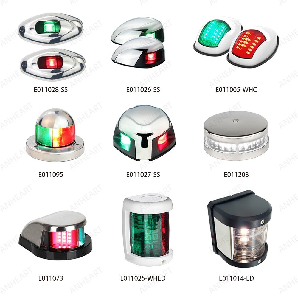 USCG Factory Price Waterproof Led signal Marine Anchor Stern Boat Navigation Lights