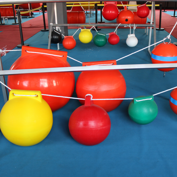 15 Inches Pull Rings Floating Ball Mooring Buoys Fishing Farm Warning Line Marking Buoy Plastic Marine Floating Ball