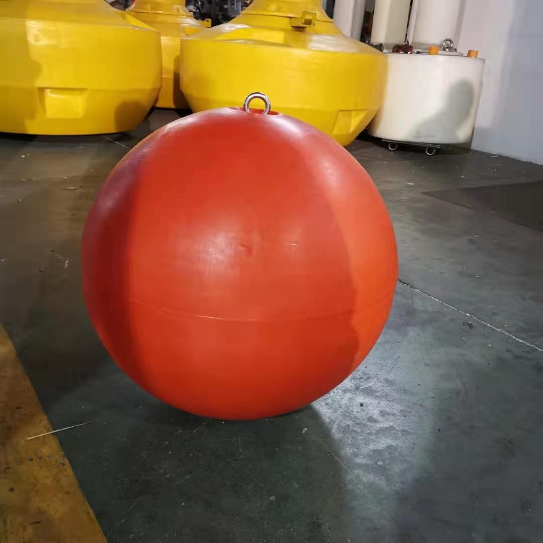 15 Inches Pull Rings Floating Ball Mooring Buoys Fishing Farm Warning Line Marking Buoy Plastic Marine Floating Ball