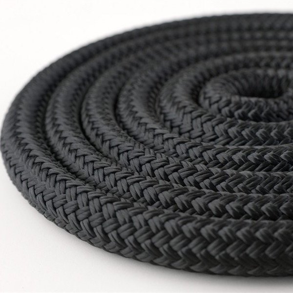 300 ft X 1/2 Inch Black Double Braided Nylon Anchor Line Boat Rope