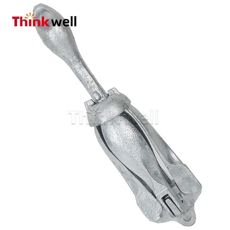 Wholesales 3.3lbs Sleeve Galvanized Stainless Steel Folding Grapnel Boat Spiral Anchor Bolt