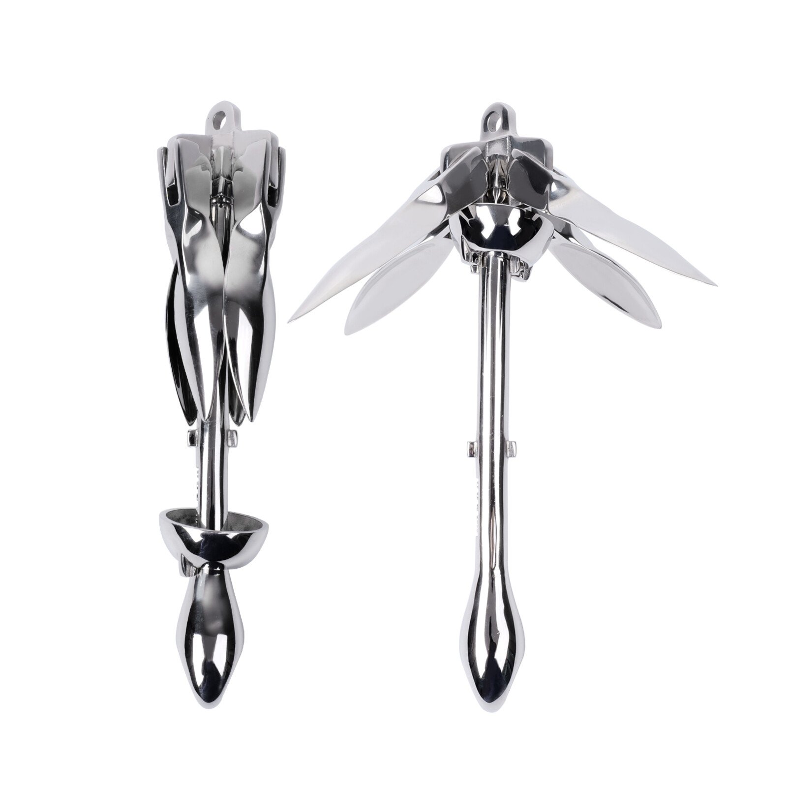 316 Stainless Steel or Carbon Steel Folding Boat Anchor for Boat and Kayaks