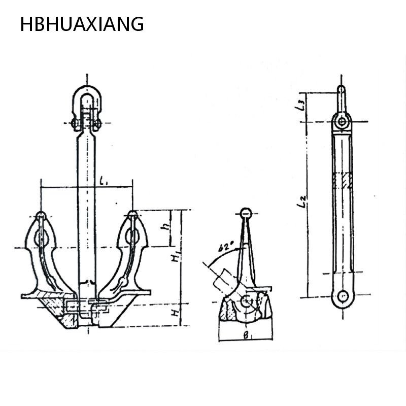 Versatile Japanese Style Anchor, No Shank, Suitable for Diverse Water Conditions