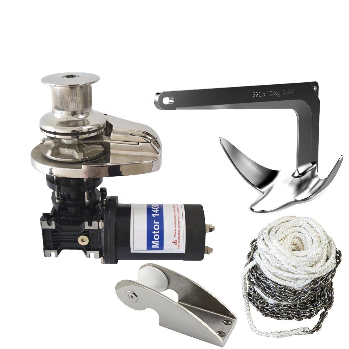 Hot Sale Stainless Steel Marine Boat Electric Vertical Winch Anchor Windlass