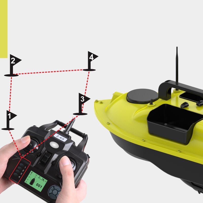 Factory D18B Long Distance Control 16 Anchor Points 3 Hoppers GPS Auto Cruise Toy RC Fishing Other Boats Bait Boat Fishing