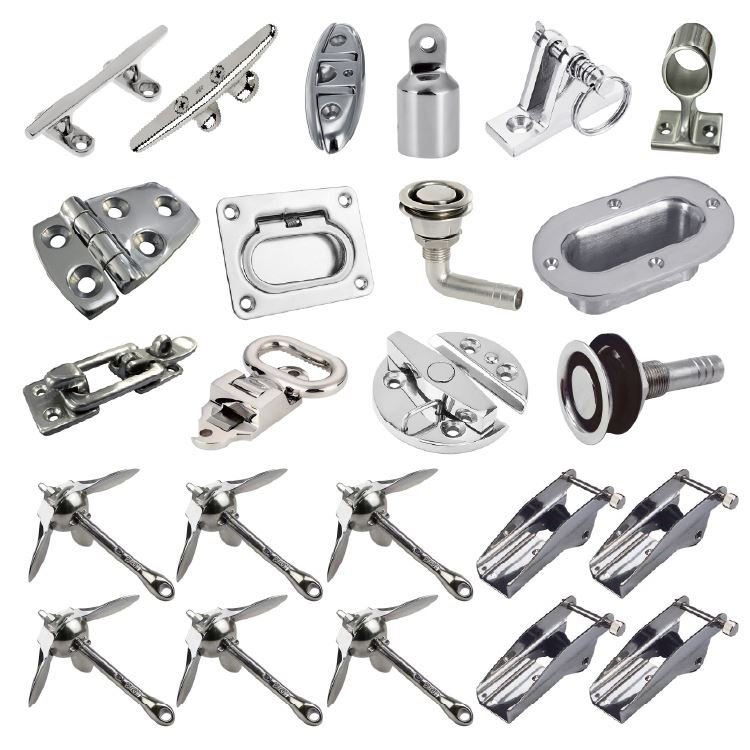 Best Selling 5kg 10kg 3.2kg 1.5kg Stainless Steel Folding Anchor Boat Anchors With Four Tines Marine Accessories