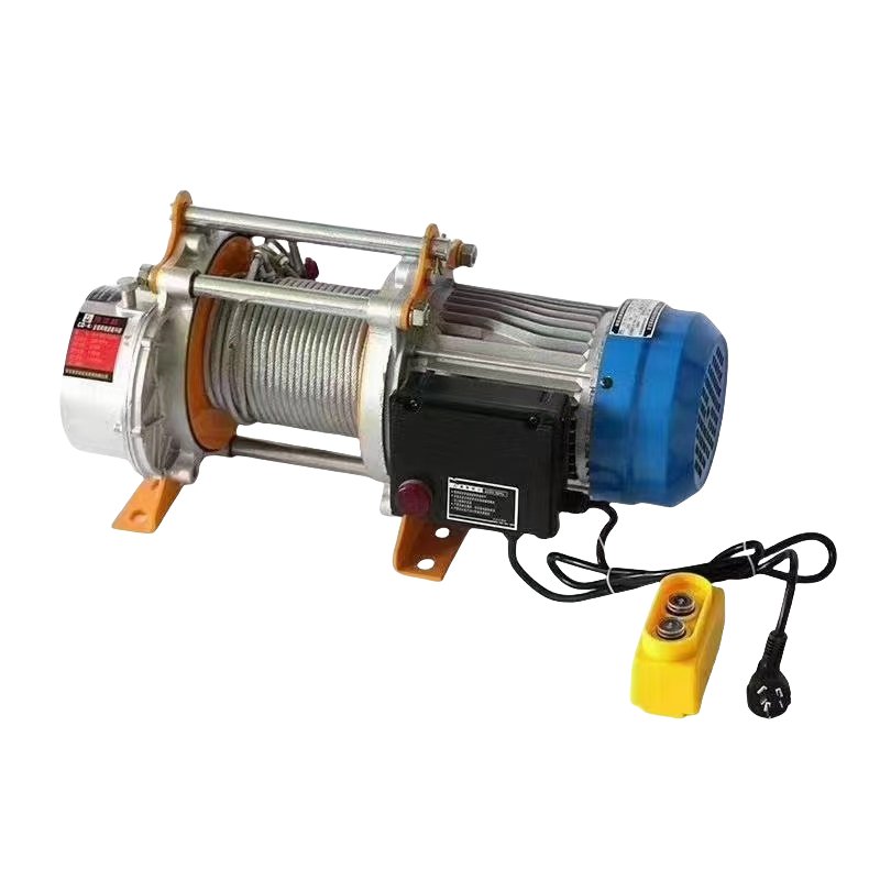 Low Noise KCD Aluminum Shell 110v 220v 380v 440v Volts 500kg 1500kg 1.5 2.5 3 Ton Wire Rope Mini Lift Hoist Electric Winch