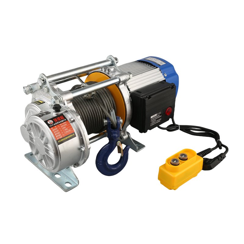 Low Noise KCD Aluminum Shell 110v 220v 380v 440v Volts 500kg 1500kg 1.5 2.5 3 Ton Wire Rope Mini Lift Hoist Electric Winch