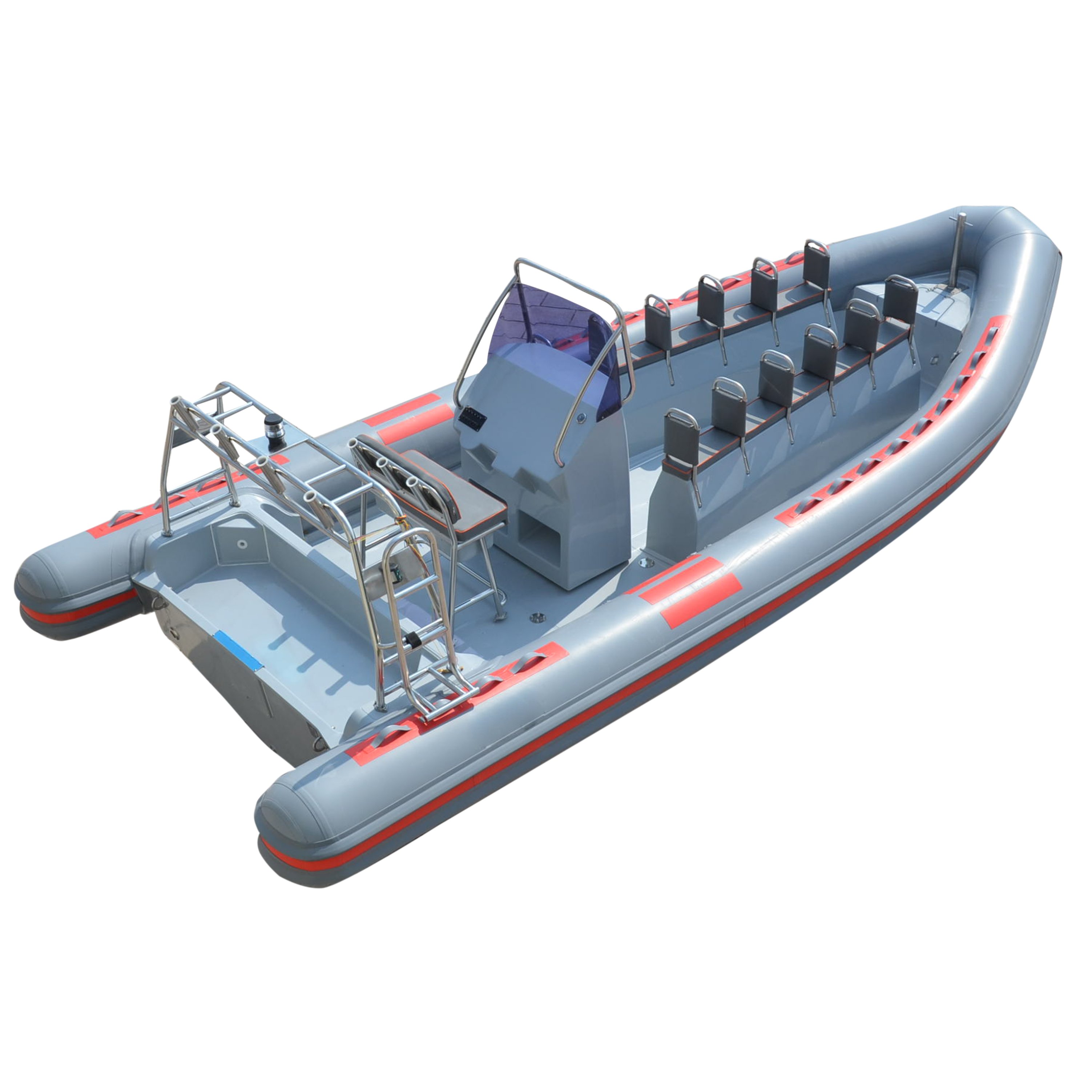 RIB700B Goethe Factory Direct Sale 20ft Center Console Glass Bottom Hypalon Boats for Sale