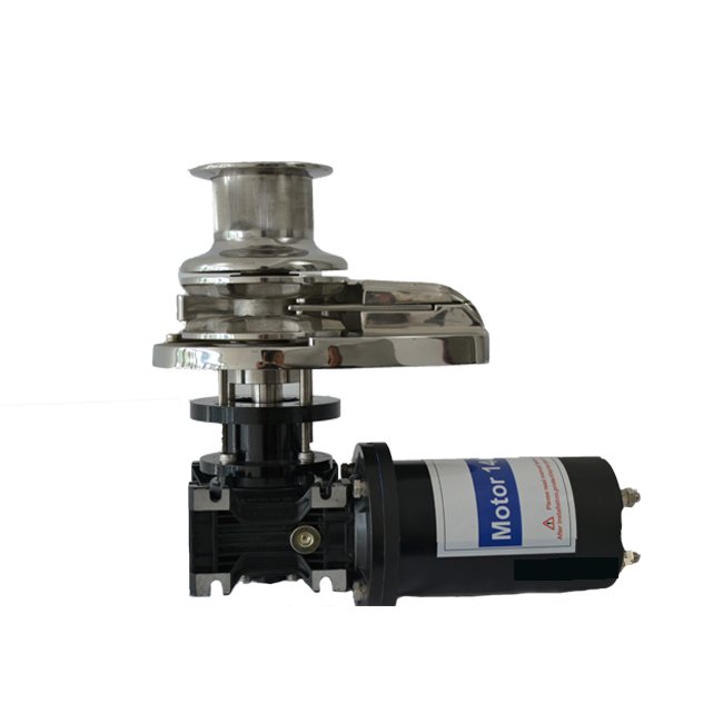 Stainless Steel Marine Boat 12V 1400W Free Fall Anchor Pulling Drum Winch