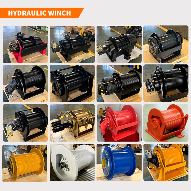 Zhihe Construction Hydraulic Cable Drum Reducer Tower Crane Winch Anchor Boat with Gear Box Ingage Product Category Winches