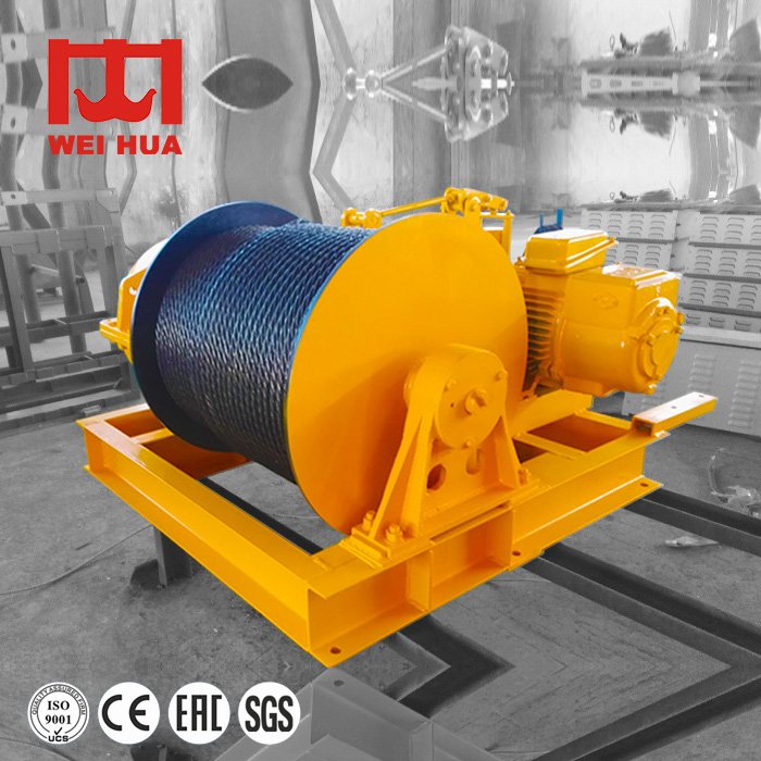 ISO CE Certificate 100ton Wire Rope Capacity Electric Boat Anchor Winch 30 Ton 35 Ton for Pulling