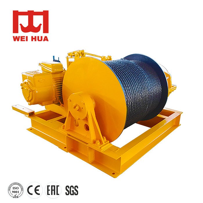 ISO CE Certificate 100ton Wire Rope Capacity Electric Boat Anchor Winch 30 Ton 35 Ton for Pulling