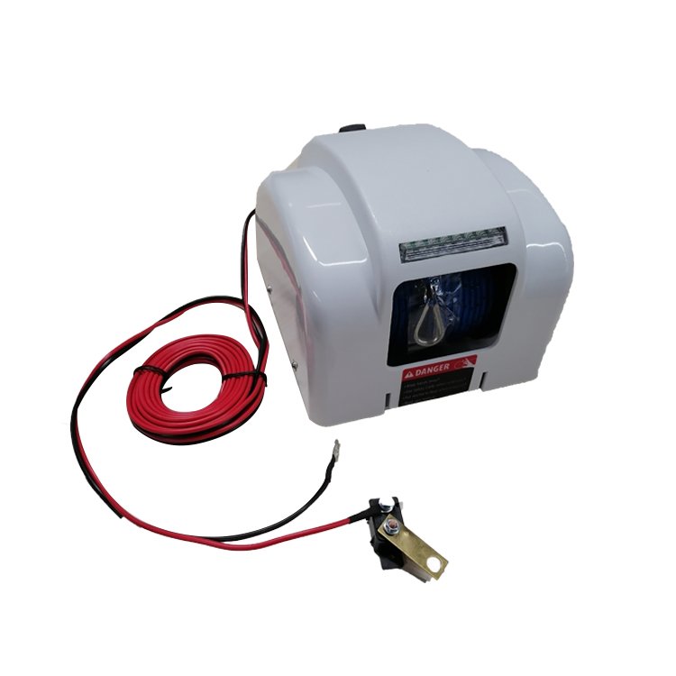 45lbs Heavy Sea Water Pontoon Winches for Boats 12V Wireless Electric Boat Marine Big Salt Water Lifeboat Anchor Winch GDY-45SW