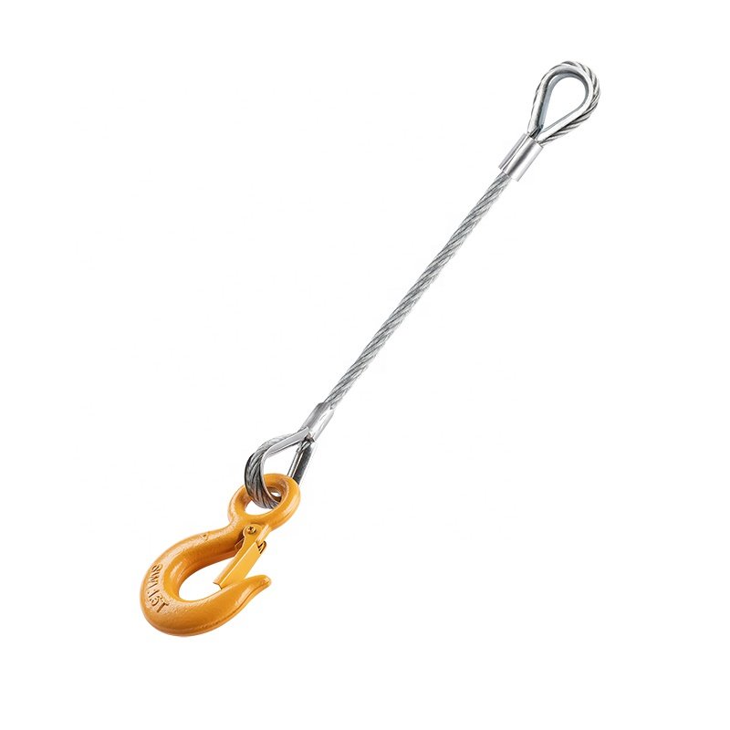 Marine Boat Trail Safety Nylon Anchor Line with S Shape Stainless Steel Clevis Sling Hook with Cast Latch