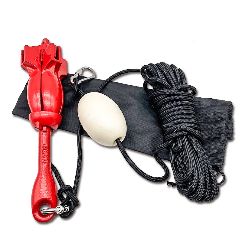 1.5kgs Red Folding Boat Kayak Anchor Kit for Marine Accessories