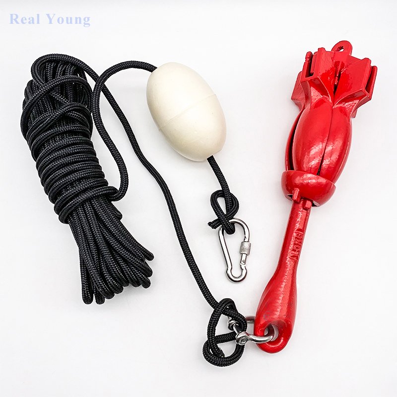 1.5kgs Red Folding Boat Kayak Anchor Kit for Marine Accessories