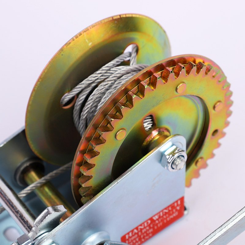 High Quality 1200lbs Automatic Brake Manual Hand Winch With Friction Brake Vertical Lifting Trailer Winch Tripod Winch