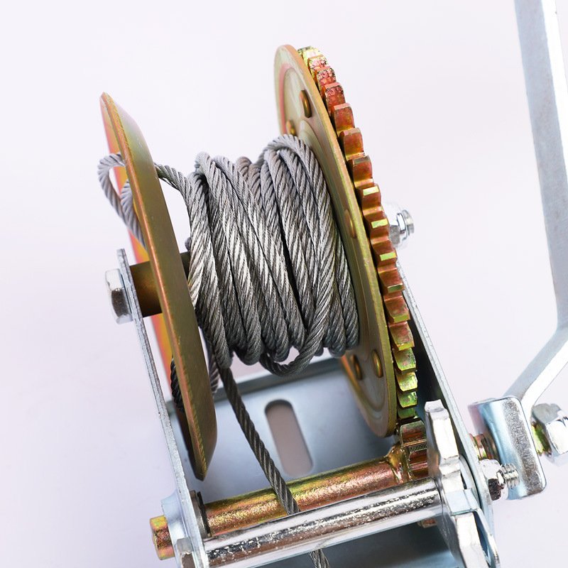 High Quality 1200lbs Automatic Brake Manual Hand Winch With Friction Brake Vertical Lifting Trailer Winch Tripod Winch