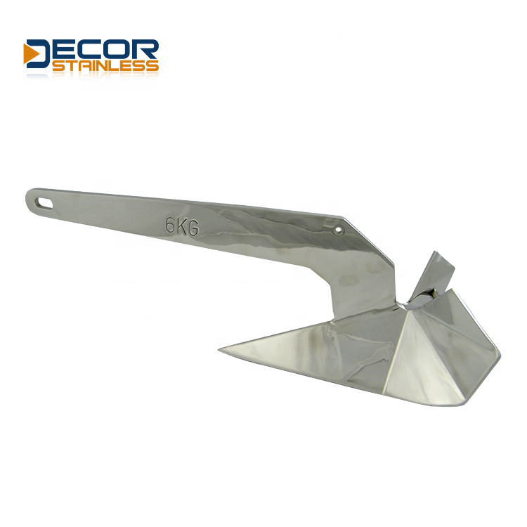 Top Manufacturers Mirror Polish Marine 316 Stainless Steel Folding Style Boat Anchor