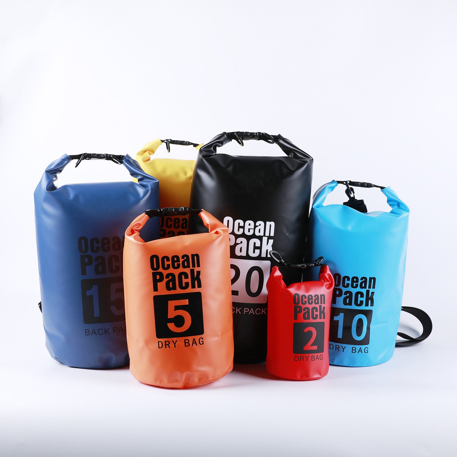 10L Waterproof Dry Bag Water Resistant Rapids Cylinder Sack Storage Pack Pouch Swimming Outdoor Kayaking River Trekking Boating