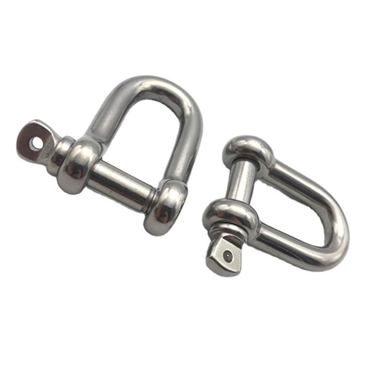 Marine Stainless Steel Dee Shackle Lifting D Shackle Boat Anchor Shackle