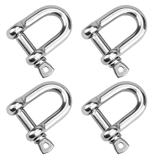 Marine Stainless Steel Dee Shackle Lifting D Shackle Boat Anchor Shackle