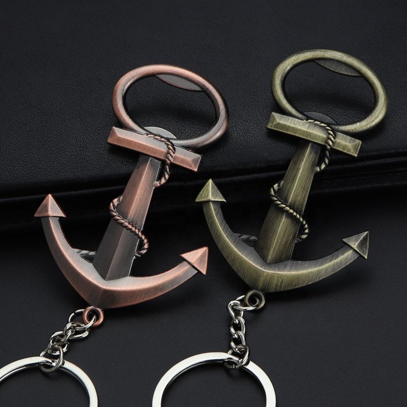 Vintage Boat Anchor Shape Bottle Opener Custom Stainless Steel Keychain Beer Opener Bottles