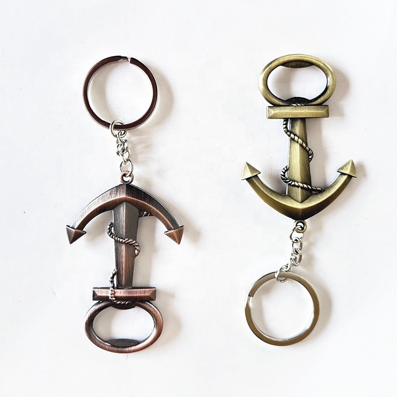 Vintage Boat Anchor Shape Bottle Opener Custom Stainless Steel Keychain Beer Opener Bottles
