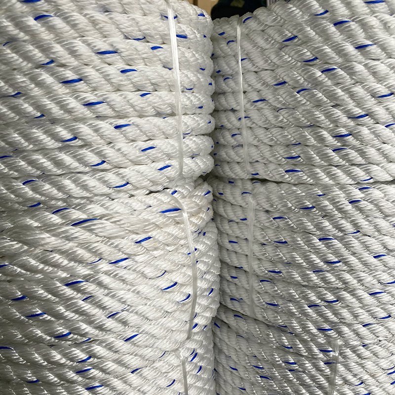 High Quality Nylon Polyethylene Rope 3 Strands Twisted PP Twine PE Rope for Boat Mooring and Packaging Rope