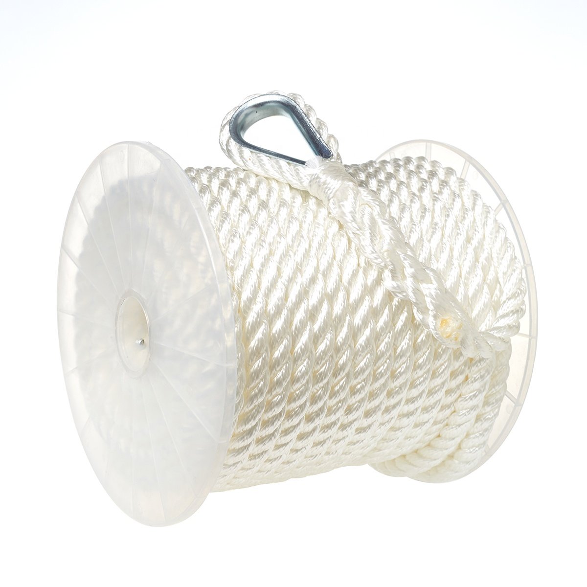 16mm*200m UV Resistant High-Strength 3-Strand Polyester Mooring Rope for Boats