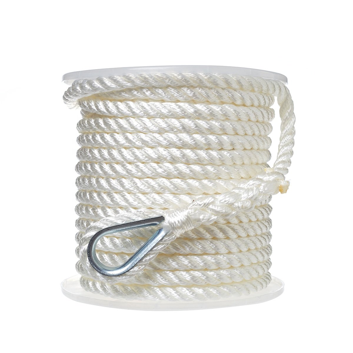 16mm*200m UV Resistant High-Strength 3-Strand Polyester Mooring Rope for Boats