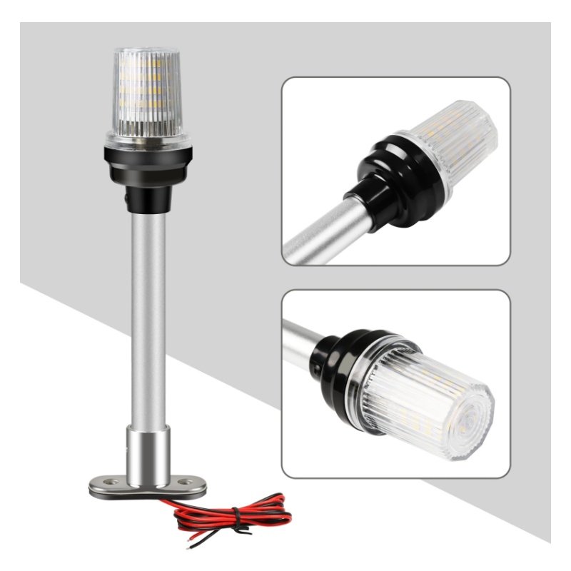 6/8/10/12/22Inch 12-24V 360 Degree All Round Waterproof Boat Light Marine Sailing Lamp Yacht Stern Anchor LED Navigation Lights