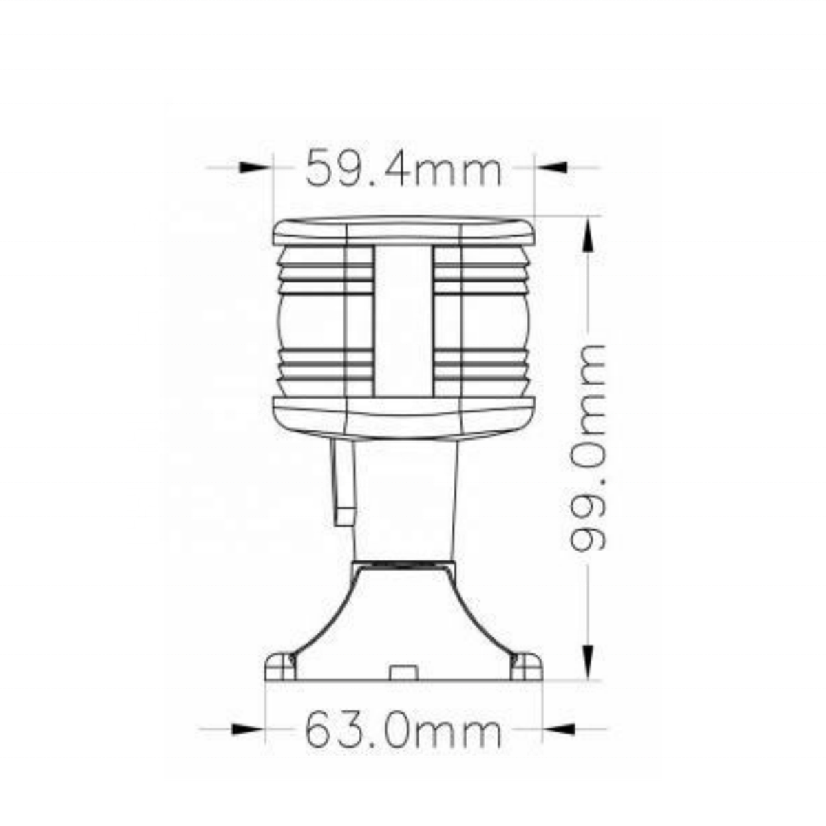 Xiamen Sunshine Marine New 12V Fold Down Marine Boat Yacht Navigation Light Stern Anchor Pole Lamp Stainless Steel