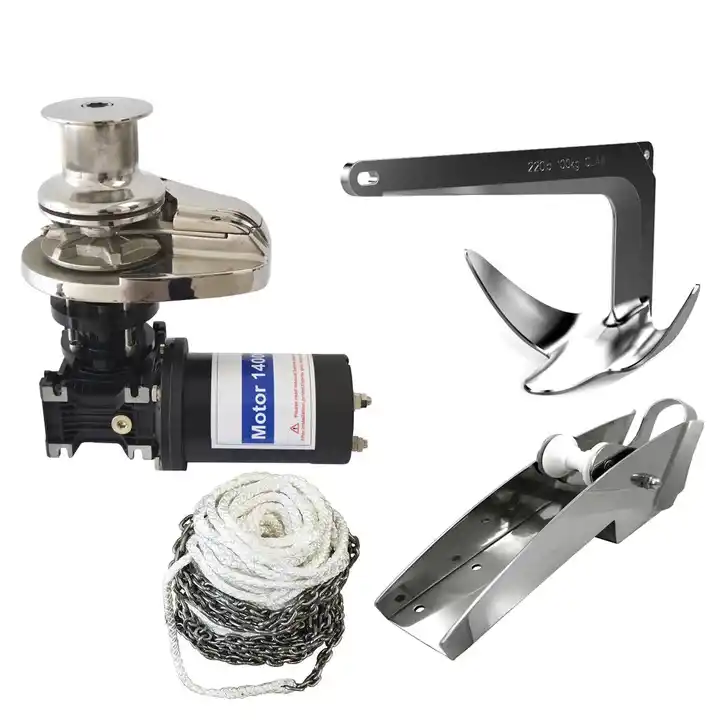 Vertical Anchor Winch Windlass With Capstan Marine Boat 12V Boat Windlass