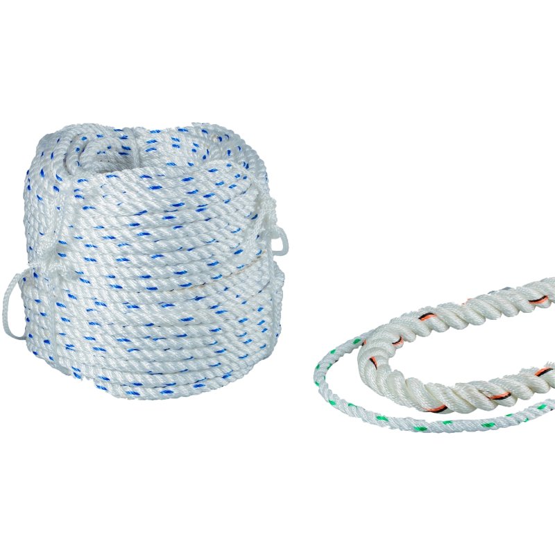 IMPA 210301 8 12 Strand Braided Aramida Polyester Colorful Marine Boat Ropes Anchor Line Fishing Rope