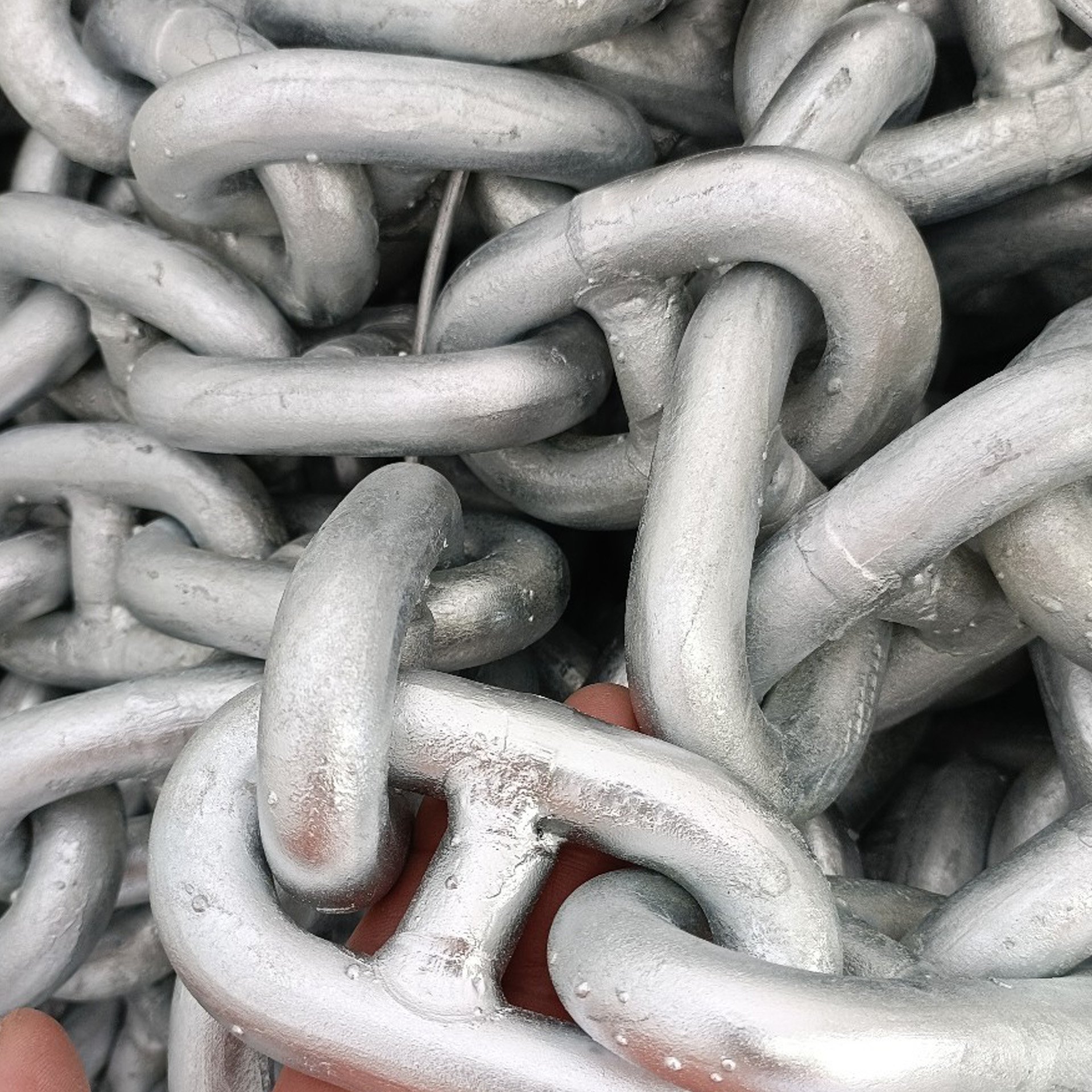 Galvanized Black 27.5M Studless Stud Link Buoy Grade U1 U2 U3 Grade 1 2 3 Marine Mooring Boat Anchor Chain