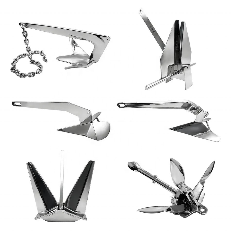 Shenghui Anchoring Kit Stainless Steel 316 Danforth Anchor Marine Hardware Boat Anchor